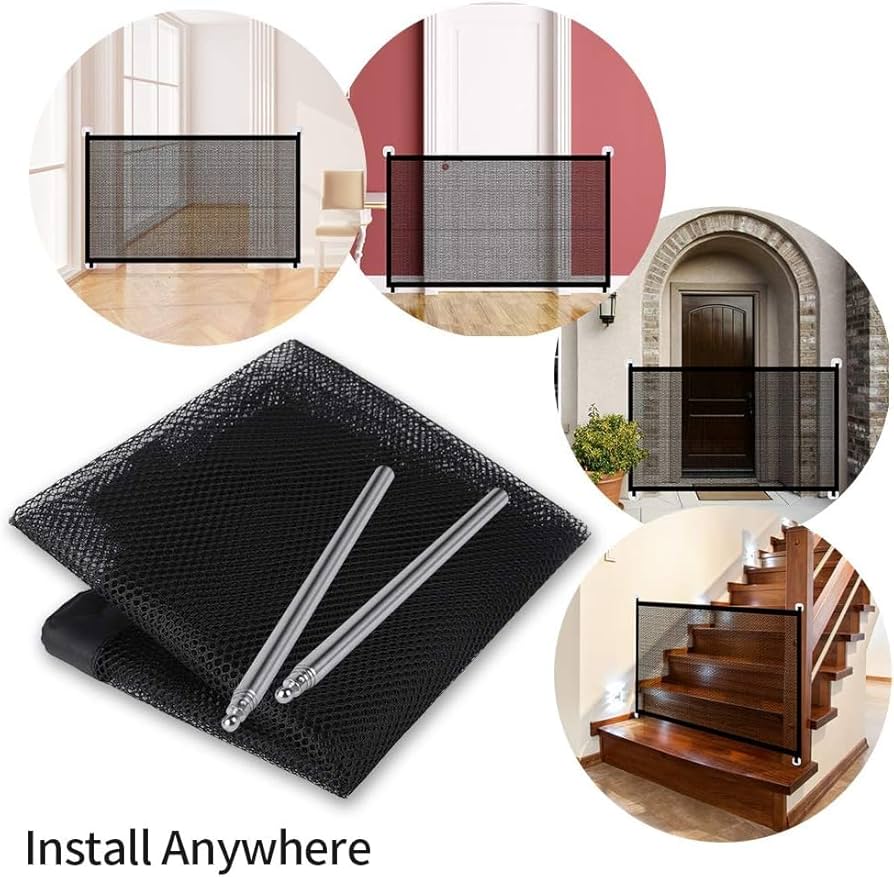 Portable Dog Gate —Without Drilling or Bulky Metal Gates