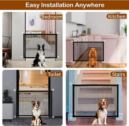 Portable Dog Gate —Without Drilling or Bulky Metal Gates